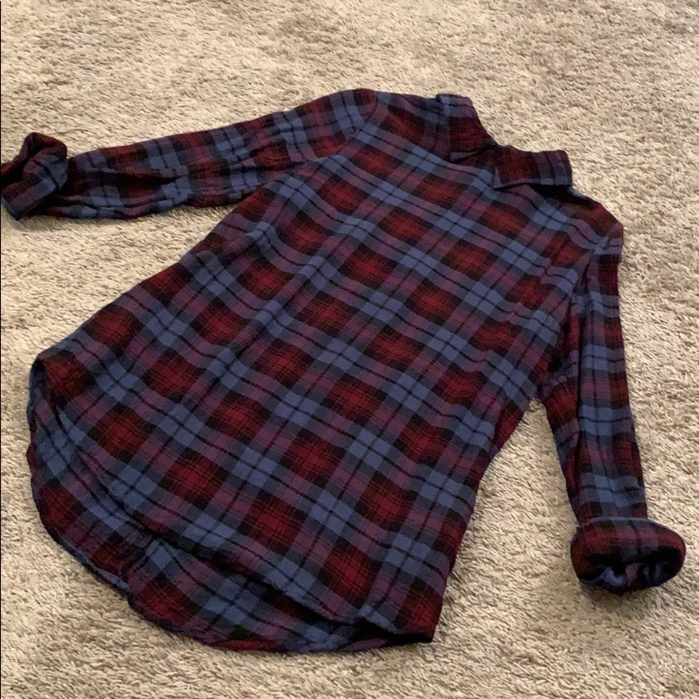 Plaid blouse